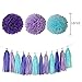 The Mermaid Party Supplies - 88 Pack Mermaid Birthday Party Decorations for Girls Birthday Party Baby Shower Bridal Shower Decorations Little Mermaid Party Under the Sea Ariel Birthday Party -