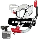 Lux Mask Snorkel GoPro Ready Combo Black Red