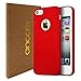 Anccer iPhone 5S Case,iPhone SE Case [Ultra-Thin] [Anti-Stain] [Anti-Drop] Premium Material Slim Full Protection Cover for iPhone SE (Red)