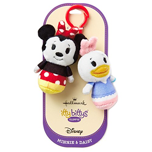 Hallmark itty bittys Clippys Disney Minnie Mouse and Daisy Duck Stuffed Animals