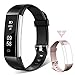 Fitness Tracker Watch, Homogo H2 Fitness Watch Activity Tracker with Sleep Monitor, Smart Pedometer for Step Distance Calories Track (Black+Pink Band) ¡­