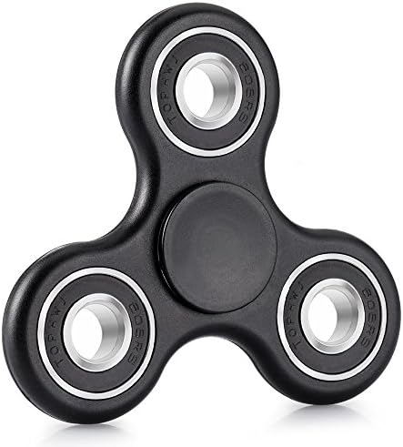 Fidget Spinner, Glow in the Dark Spinner Toy Handheld Fidget Toys with Spinning Tops, Great for ADD, ADHD, STRESS AND ANXIETY, Best Gift for Children, toys-and-games, fidget-spinner, games, (BLACK)