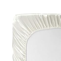 AiMay 6 Piece Satin Bedding Sheet Set Queen Off