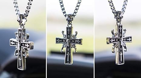 Auto Anhänger Schmuck Charme und Kreuz Spiegel Dekoration hängen Autodekoration Zubehör Geschenke