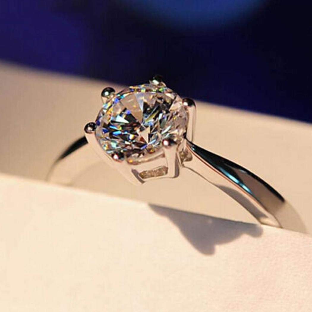 XioNiu Women Fashion Alloy Adjustable Geometric Shape Rhinestone Ring Rings