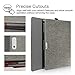 Fintie Case for Microsoft Surface Pro 7 Plus, Surface Pro 7/6/5/4/3 12.3 Inch Tablet - Multiple Angle Viewing Portfolio Business Cover, Compatible w/Type Cover Keyboard, Denim Grey
