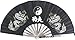 BladesUSA 2510-B Kung Fu Fighting Fan, Stainless Steel Frame, Black/White, 14-3/4-Inch Length, 27-1/4-Inch Open