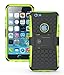 iPhone 6S Case, iPhone 6 Case by Cable and Case - [Heavy Duty] Tough Dual Layer 2 in 1 Rugged Rubber Hybrid Hard/Soft Impact Protective Cover [with Kickstand] Shipped from The U.S.A. - Green