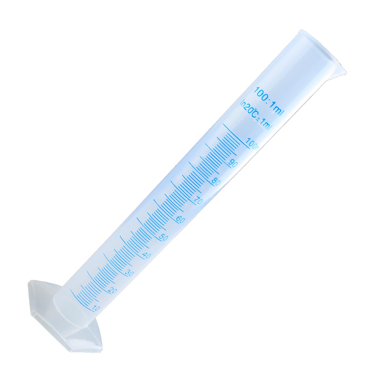 Thyonta PP 100mL Blue Line Double-Sided Scale Measuring Cylinder Reagent Plastic Rain Measuring Cup