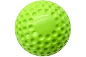 FABULETTA Dimpled Softball For Pitching Baseball Machines Yellow Practice Ball Sturdy Reliable For Hitting Fielding Drills An