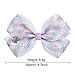 6Pcs/Set Chuir Bows Hair Bows Alligator Clips for Girls Hair Barrettes Accessories for Toddler Kids (Style A)