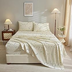 VClife Twin XL Sheet Set - 3 PC Floral Printed