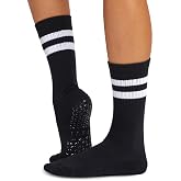 TAVI Kai Crew Grip Socks for Women - Pilates Socks with Non-Slip Grips, Arch Support - Wear for Yoga, Barre, Studio Workouts