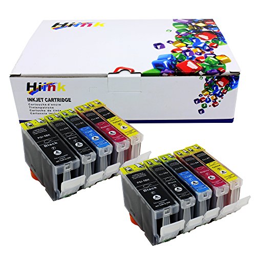 Hi Ink 10 Pack PGI-5 Cli-8 Ink W/ Chip For CanonPixma iP4200 iP4300 iP4500 MP600 MP800