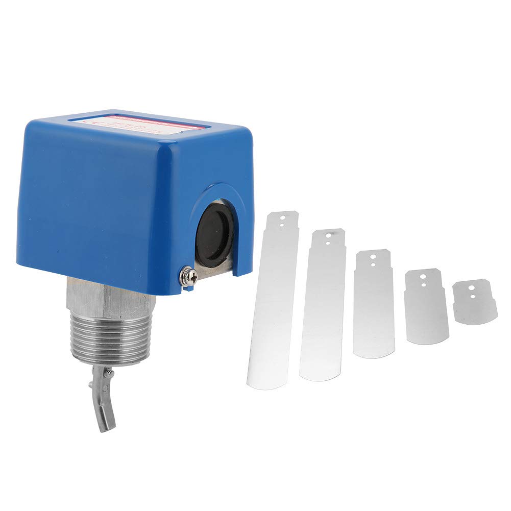 Water Switch,HFS-25 1"/dn25 Liquid Water Paddle Control Switch SPDT Contacts 6-380V (Stainless Steel),Corrosion-Resistant, Long Service Life