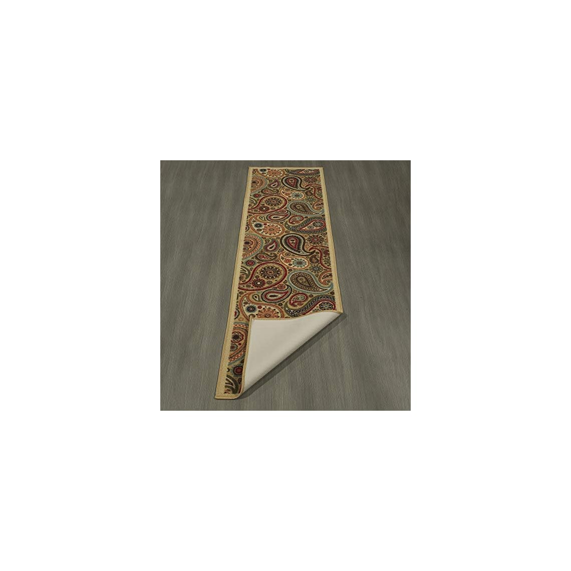 Ottomanson OTH21523X10 Ottohome Paisley Runner Rug, 2’7″ X 9’10