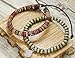 HANPABUM 18pcs Braided Leather Bracelets for Men Women Woven Cuff Wrap Bracelet Wood Beads Ethnic Tribal Bracelets Adjustable