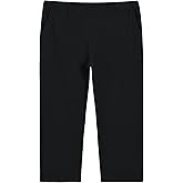 Weintee Women's Plus Size Pull On Cotton Knit Pants with Pockets