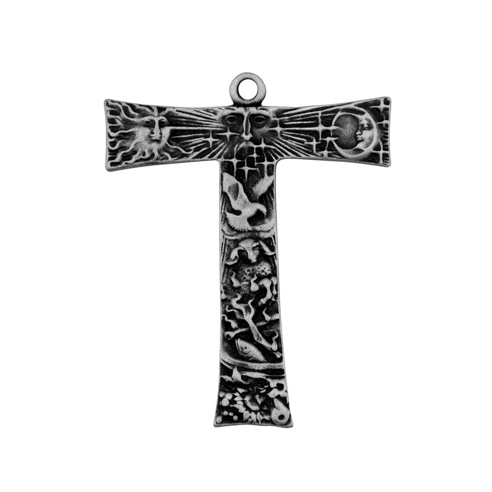 Glorieux Franciscan Tau Cross | Beautiful Unique Designs | 5 Styles | Comes in Gift Display Box (Tau Cross with Unique Designs (Laudato Si'))