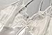 BellisMira Women’s Satin Lace Full Slip Chemise Silk Nightgown Sleepwear Ivory White, M