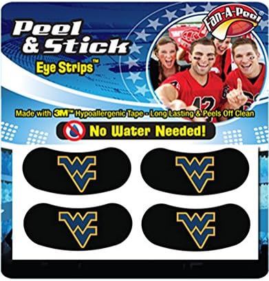 West Virginia Mountaineers Set of 4 Peel & Stick Football Fanatics Eye Strips