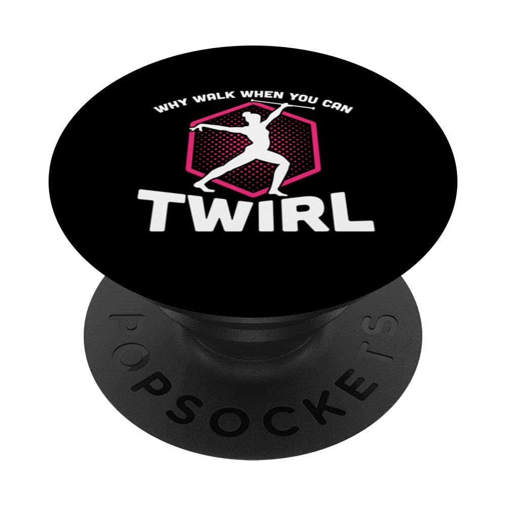 Baton Twirling Gymnastics Majorette Dance Twirler Dance PopSockets Swappable PopGrip