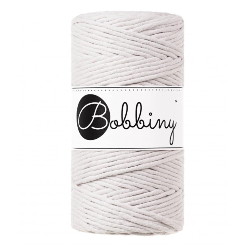 Bobbiny Regular 3mm Single Ply Macrame Cord (Moonlight) 100m