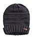Brook + Bay Slouchy Beanie - Women's Winter Hats, Beanie Slouch Hats for Cold Weather, Oversized Beanie Knitted Hats for Women & Men Dark Gray