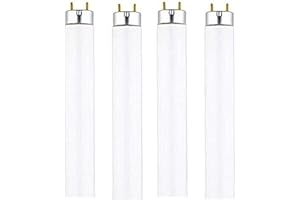 DYSMIO Lighting F17T8-DL 17 Watt T8 Straight Tube, Medium Bi-Pin Base, 6500K - Daylight 1450 Lumens - Pack of 4