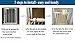 Fairy Baby Narrow Baby Gate 27 Inch to 29 Inch Wide, Small Auto Close Walk Through Safety Gates Pressure Mounted for Stairs Doorways Kids or Pets,White