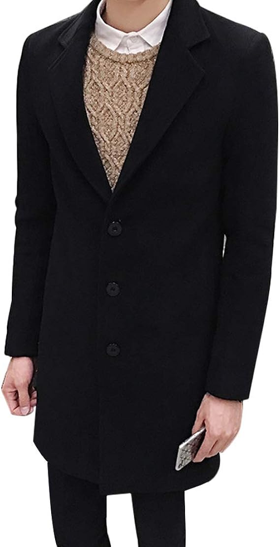 Yusoi コート ロング メンズ ジャケット チェスターコート ビジネス シンプル 厚手 秋冬 無地 防寒 大きいサイズ コート ジャケット 通販 Amazon