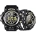 EX16 Rugged Waterproof Sports Smart Watch for Men Women Bluetooth Smartwatch with Activity Tracker Pedometer Steps Calories Counter Stopwatch Long Battery Life Compare for iOS & Android (Black)