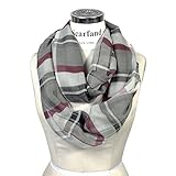 Scarfand's Plaid & Tartan Infinity Scarf (Infinity Plaid Gray)