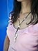Long Freshwater Cultured Pearl Necklace with Pendant on Leather Cord Y-shaped Boho Necklace for Women 23.6