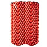 Klymit Insulated Double V Sleeping Pad, 2 Person, Double Wide (47 inches), Lightweight Comfort for Car Camping, Two Person Tents, Travel, and Backpacking
