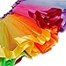 traderplus Little Girls Layered Rainbow Ribbon Tutu Skirt Dress Ballet Tiered (Large 7-9 Years)