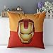 TavasDecor 17" Marvel DC Comics Superheroes Home Decorative Throw Pillow Case Cushion Cover - Iron Man