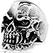 Elove Jewelry Gothic Skull Stainless Steel Ring for Women Men