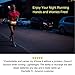 Sport2People LED Reflective Running Belt Pouch with USB Rechargeable Light - Key, iPhone X 6 7 8 Plus Cell Phone Holder for Runners - Best Visibility during Walking and Cycling (Pink fluo with LED)