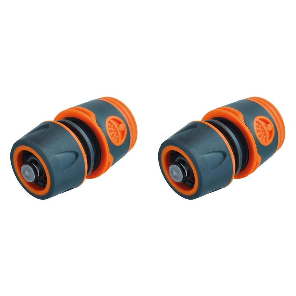 Plastic Water Stop Hose Connector 1/2in (Pack of 2)
