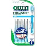 GUM Go-Betweens Proxabrush Cleaners Wide 8 Each (Pack of 6)