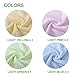 Cyboome Bamboo Bath Towels for Baby, 10 x 10 Inch, Set of 6