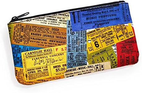 Carnegie Hall Vintage Tickets Canvas Pouch
