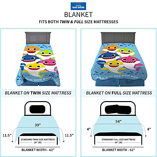 Franco Kids Bedding Super Soft Plush Micro Raschel Blanket, 62 in x 90