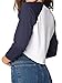 American Apparel Women's Poly-Cotton Cropped 3/4 Sleeve Raglan, White/Navy, X-Small/Small