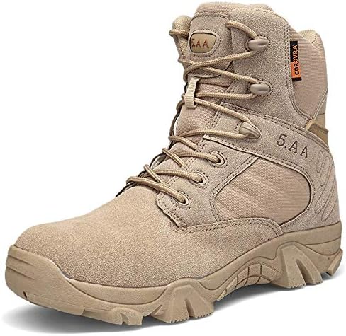 Hiking Climbing Boots Men's Army Boots High Tops Desert Boots Combat Tactics Boots Outdoor Trekking Shoes For SWAT Army Training Lace Ups Shoes