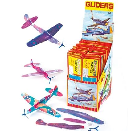 Aviones planeadores de cm para regalar concursos juegos y fiestas infantiles pack
