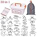 LOOBANI Assorted Brain Teasers Metal Wire IQ Puzzles with Plastic Box Package Great Educational Intelligence Toys for Adult Children and Student Expanding Mind 1 Set 30Pcs
