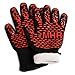 Extreme Heat Resistant Gloves for BBQ Grilling And Fireplace Long Cuff Forearm Protection Silicone Grip Good For Smoker Baking Cooking Oven Mitts Or Camping Gloves (1 Pair)