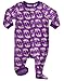 Leveret Little Baby Girls Fleece Footed Sleeper Pajama Onsie (Size 6 Months-5 Toddler)